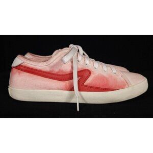 Rag and Bone Canvas Court Sneakers Size 37 US 7 Womens White and Red $150
